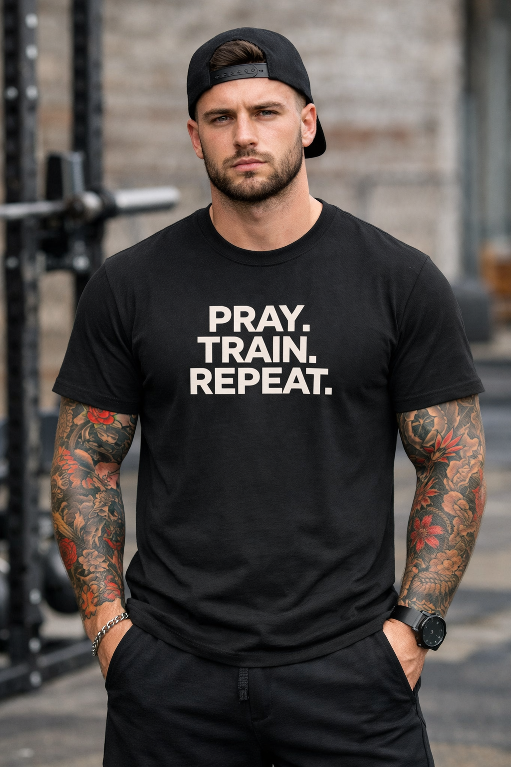 PRAY. TRAIN. REPEAT Tee