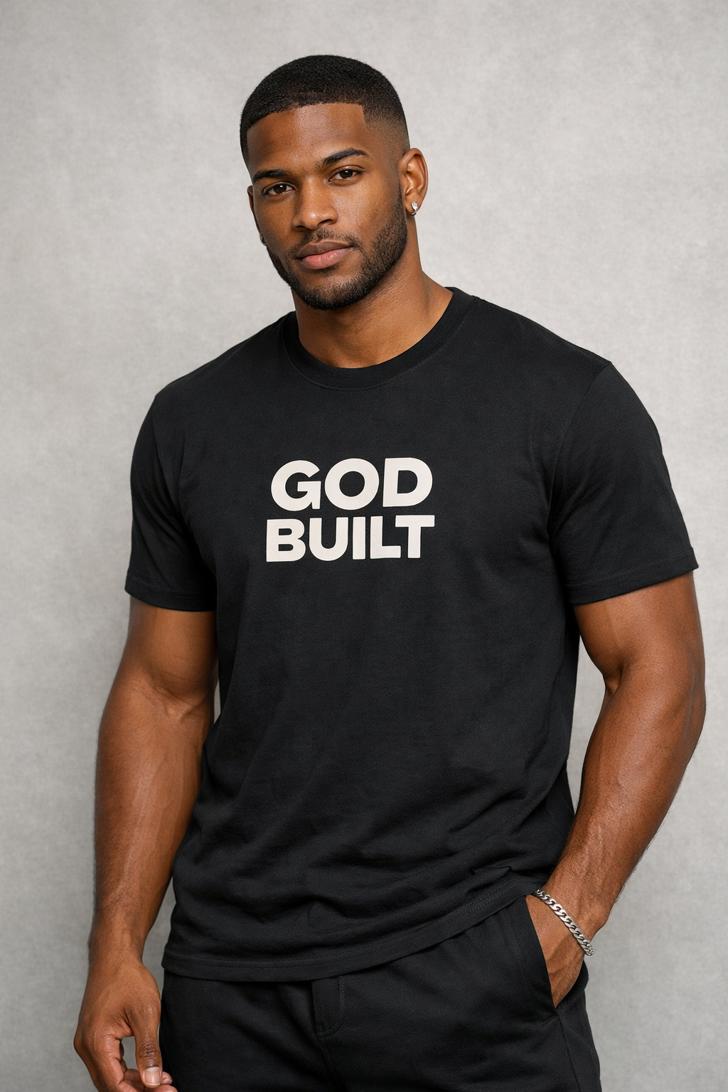 GOD BUILT Graphic Tee