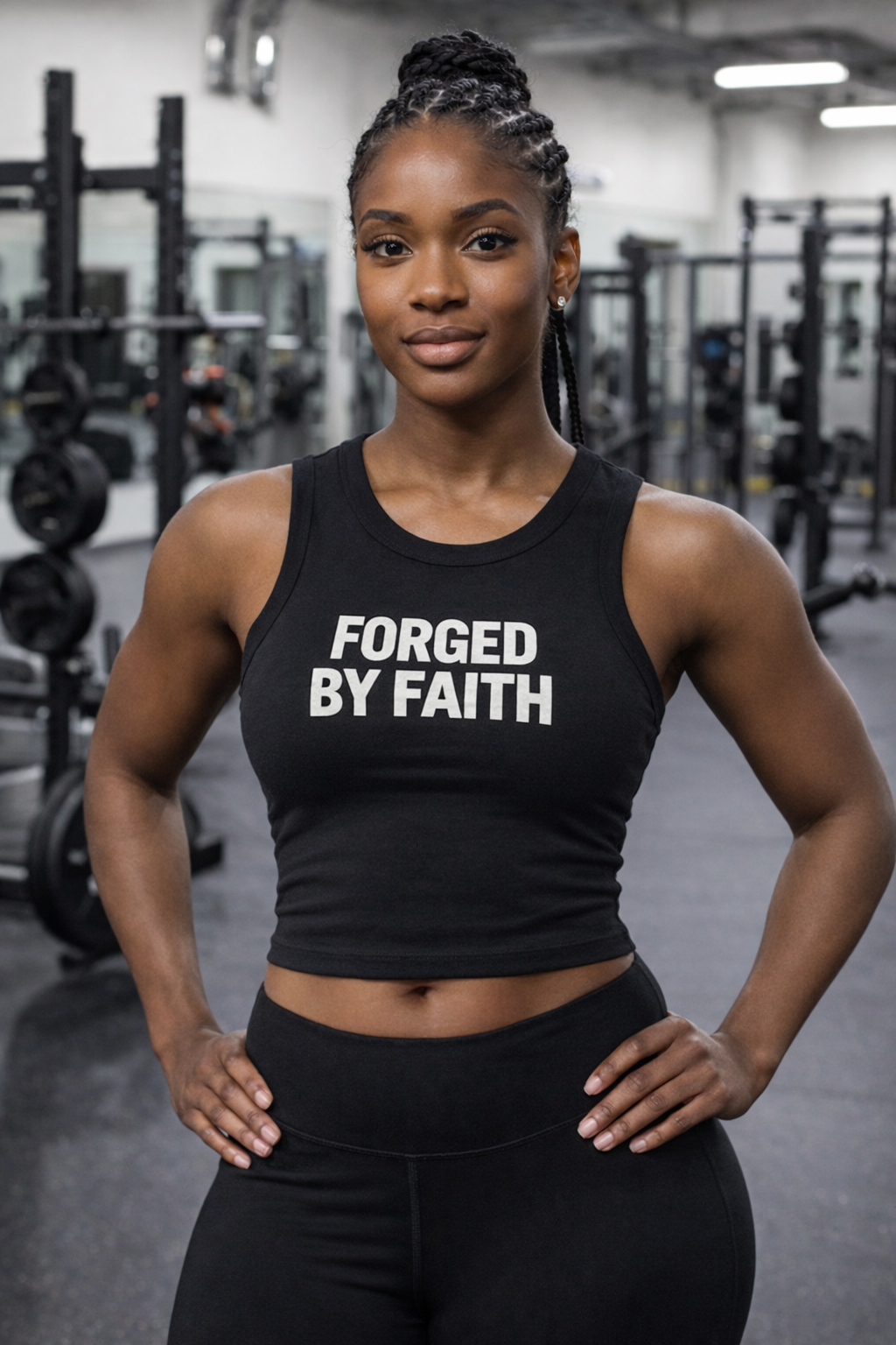 FORGED cropped Tank Top