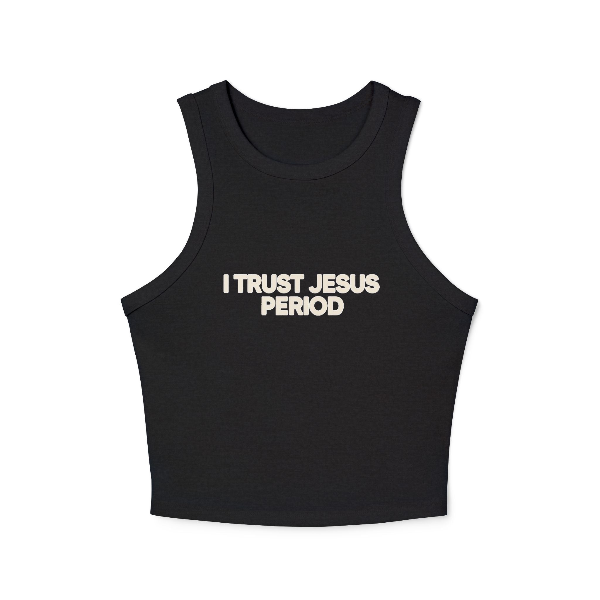 TRUST JESUS PERIOD cropped Tank Top