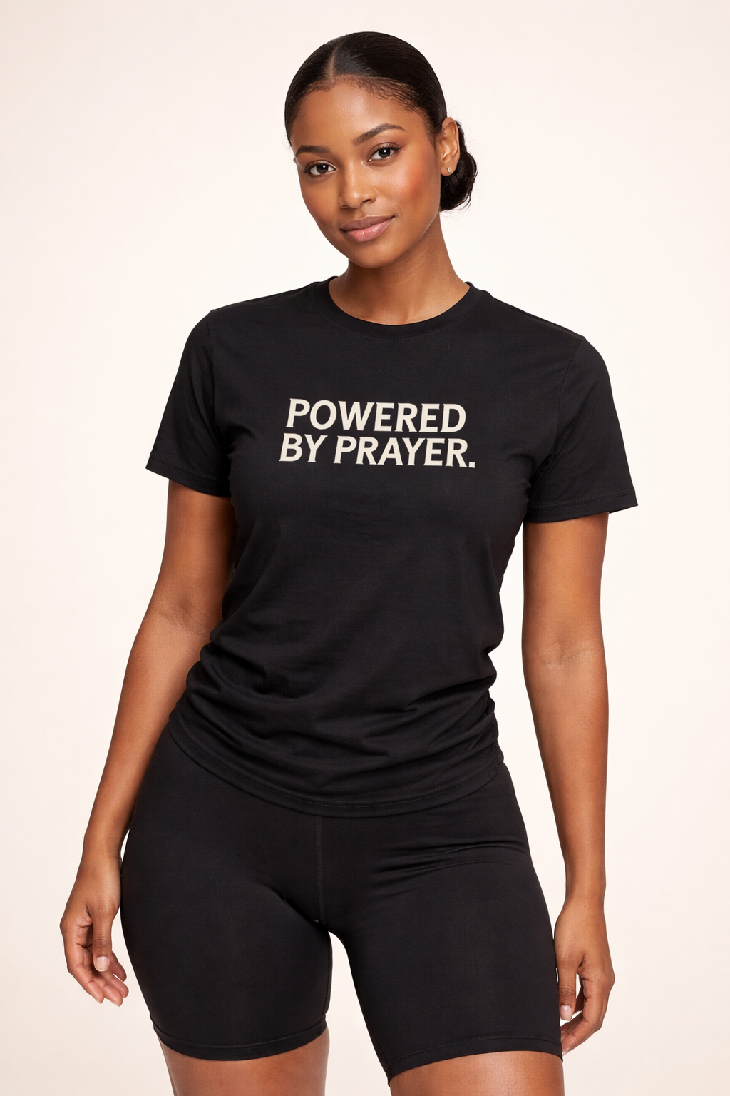 POWERED BY PRAYER Tee