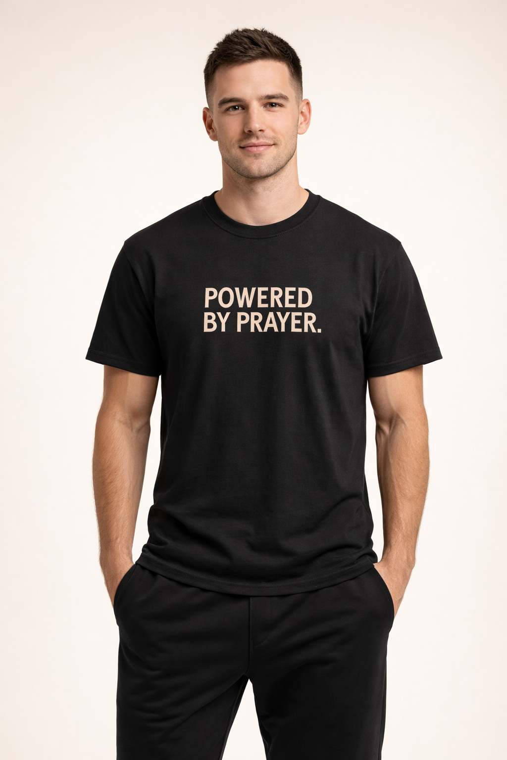POWERED BY PRAYER Tee