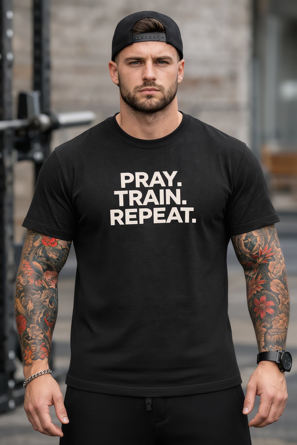 PRAY. TRAIN. REPEAT Tee