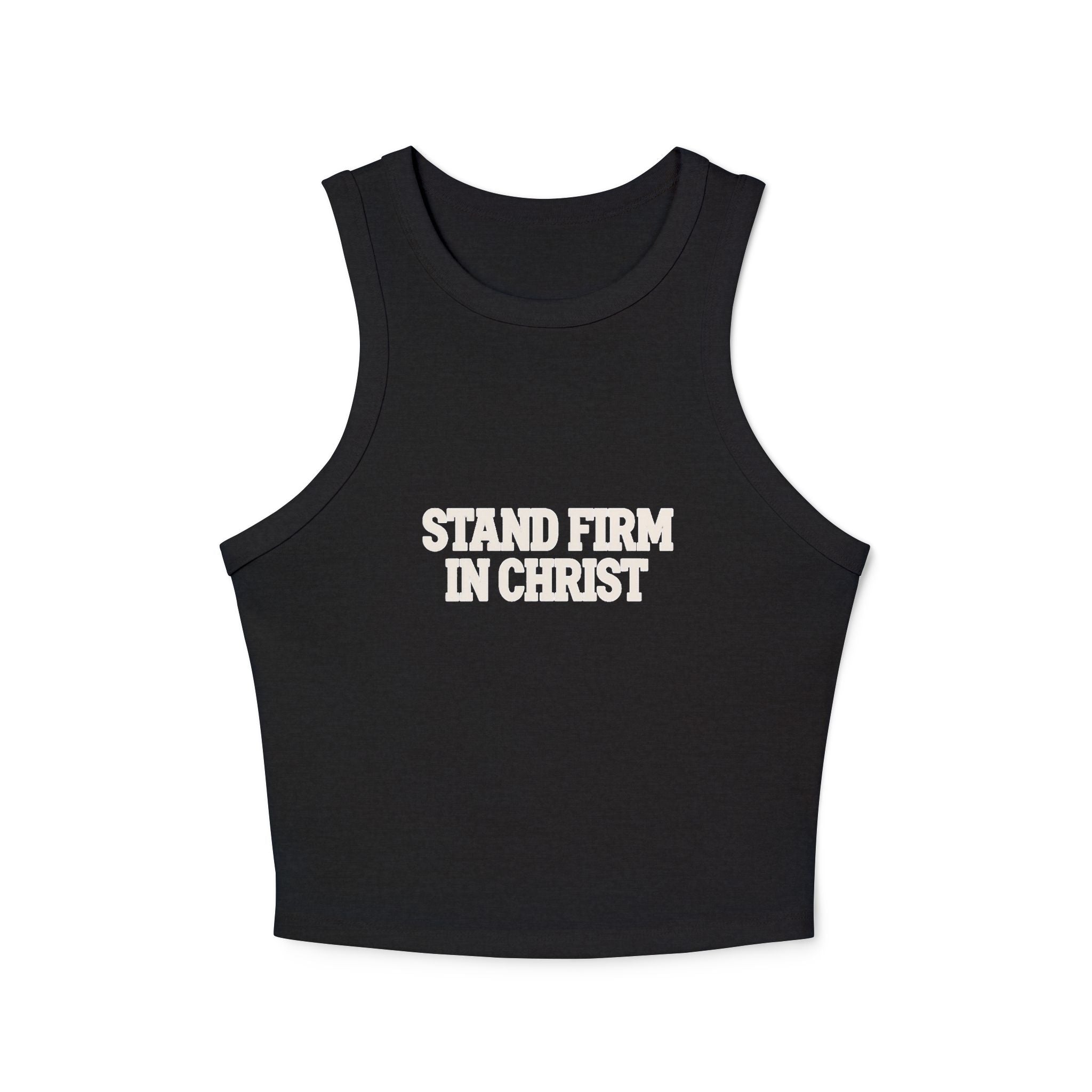 STAND FIRM cropped Tank Top